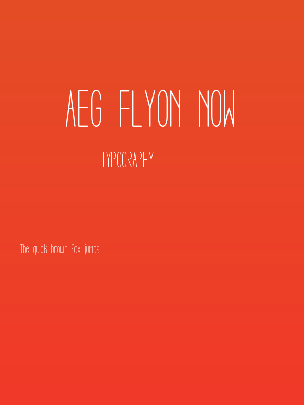 Aeg Flyon Now Poster