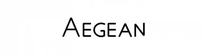 Aegean  フリーフォントのダウンロード