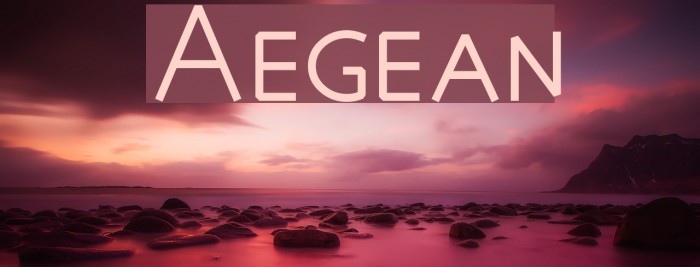 Aegean Font examples