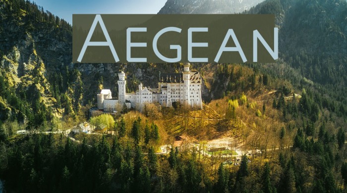Aegean Font examples