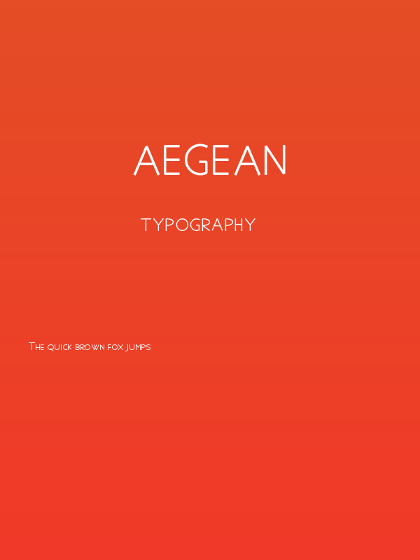 Aegean Poster