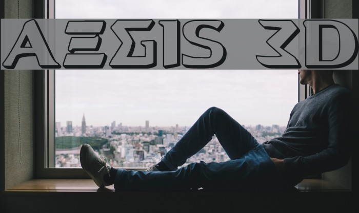 Aegis 3D Font examples