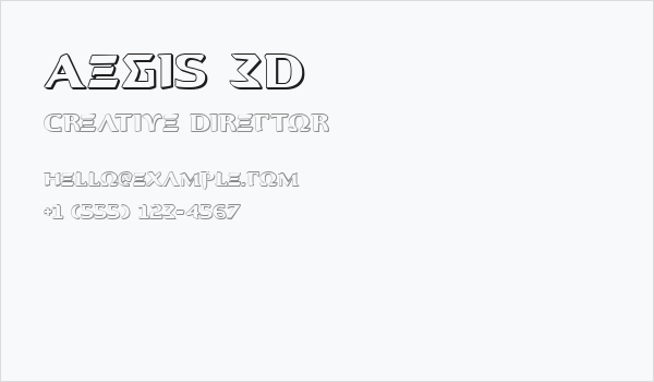 Aegis 3D Business Card