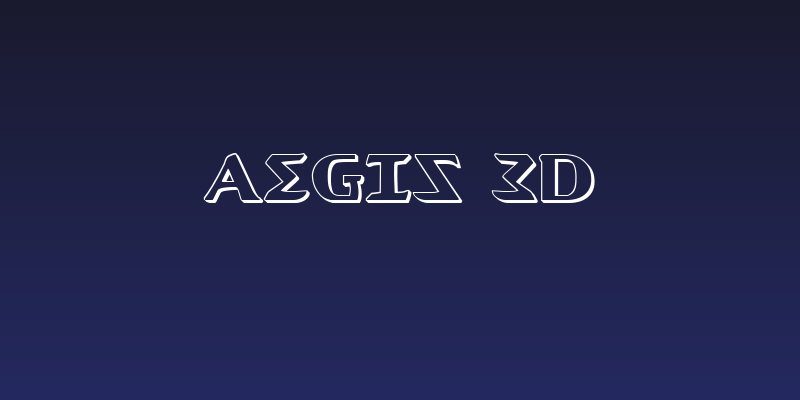 Aegis 3D Social Header