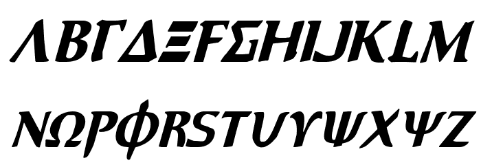 Aegis Condensed Italic Font LOWERCASE