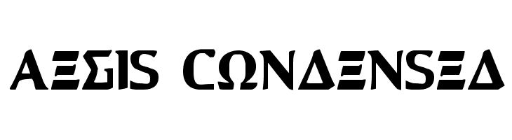 Aegis Condensed  font caratteri gratis