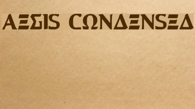 Aegis Condensed Example 2