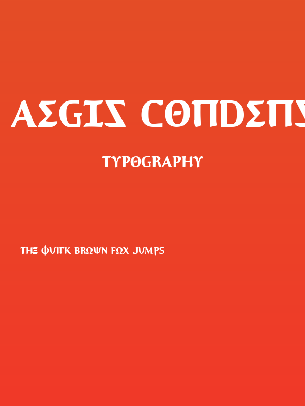 Aegis Condensed Poster