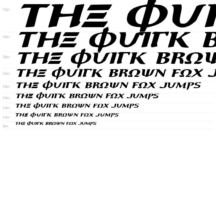 Aegis Expanded Italic Waterfall