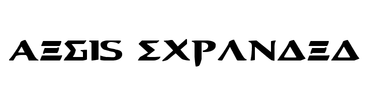 Aegis Expanded Font