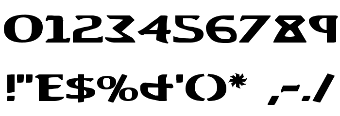 Expanded font