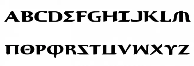 Aegis Expanded 字体 大写