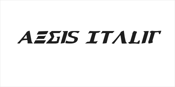 Aegis Italic Logo