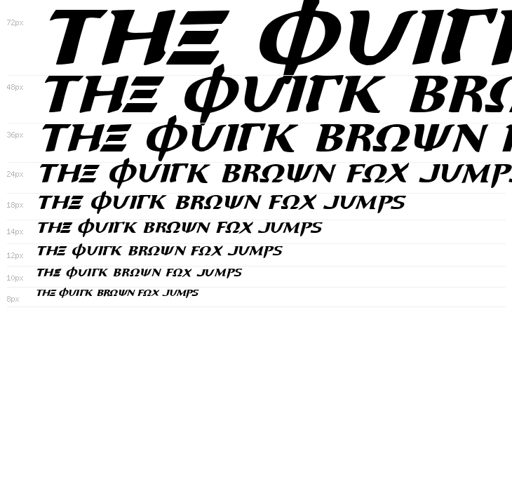 Aegis Italic Waterfall