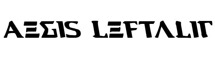 Aegis Leftalic  font caratteri gratis
