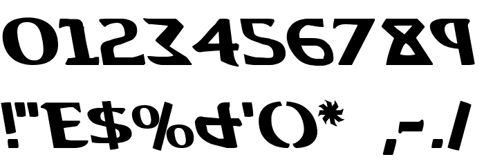 Aegis Leftalic Font OTHER CHARS