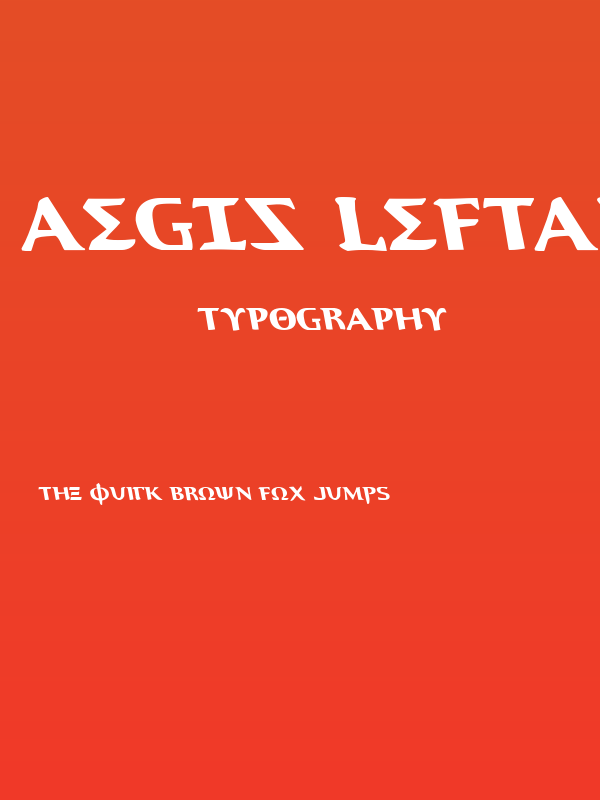 Aegis Leftalic Poster