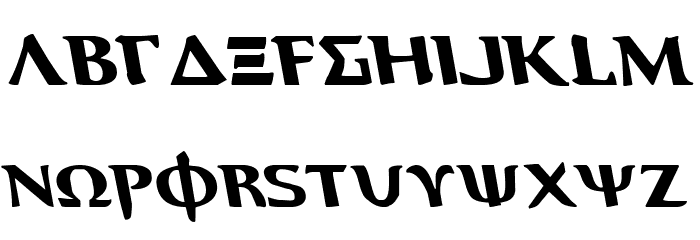 Aegis Leftalic Font LOWERCASE
