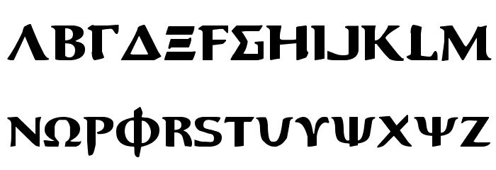 Aegis Font LOWERCASE