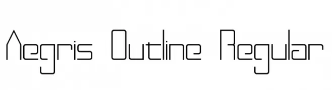 Aegris Outline Regular  baixar fontes gratis