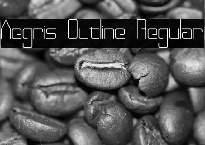 Aegris Outline Regular Font examples