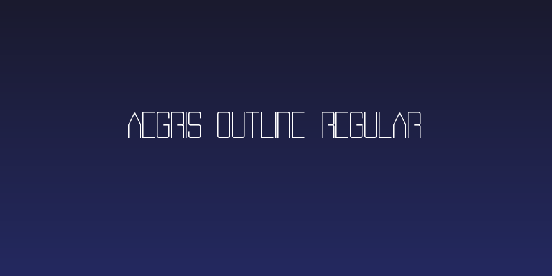 Aegris Outline Regular Social Header