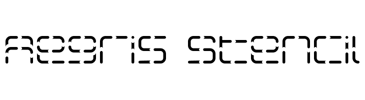 Aegris Stencil フォント