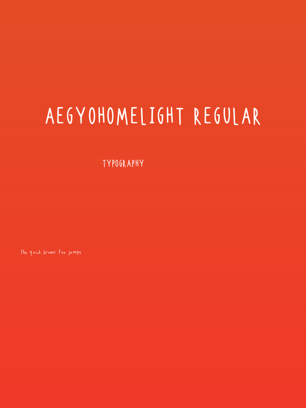 Aegyohomelight Regular Poster