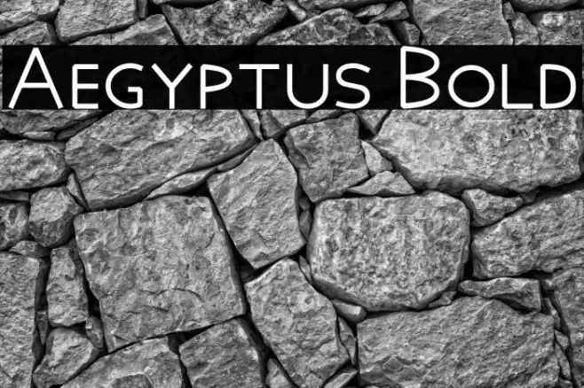 Aegyptus Bold Font examples