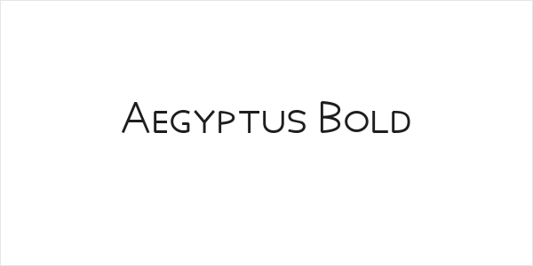 Aegyptus Bold Logo