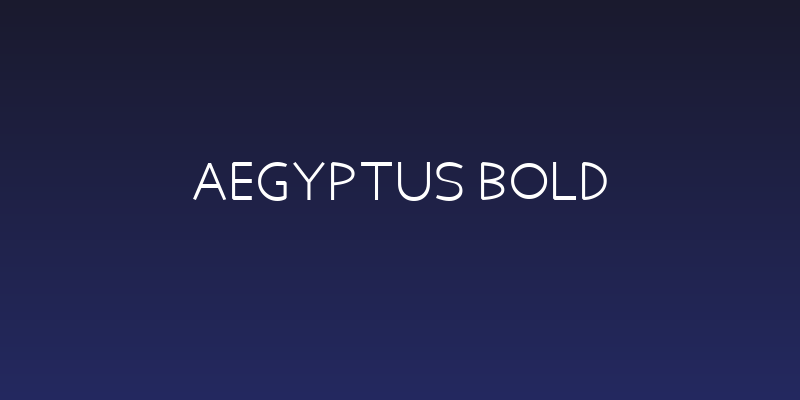 Aegyptus Bold Social Header