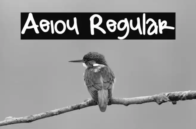 Aeiou Regular Font examples