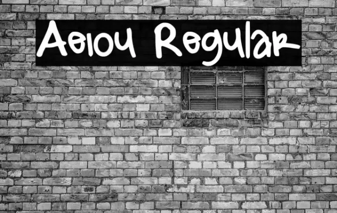 Aeiou Regular Font examples