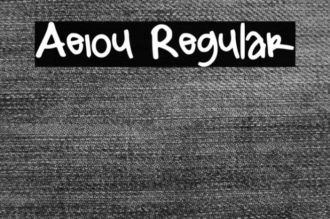 Aeiou Regular Font examples