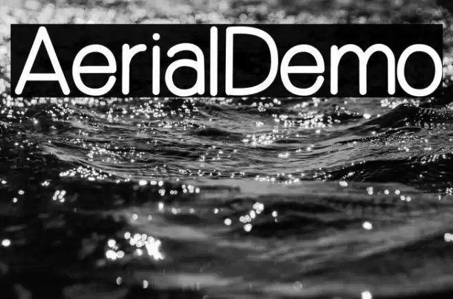 Aerial_Demo Schriftart examples