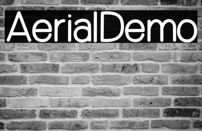 Aerial_Demo Schriftart examples