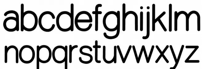 Aerial_Demo Schriftart Kleinbuchstaben