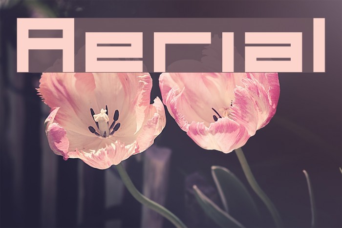 Aerial Font examples