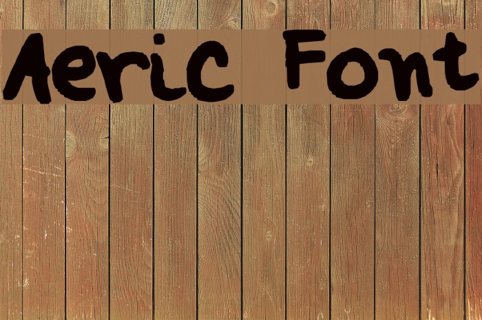 Aeric Font examples