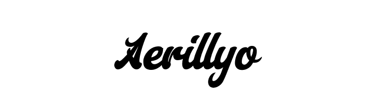 Aerillyo  font caratteri gratis