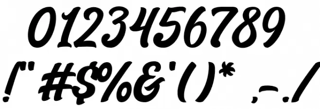 Aerillyo Font OTHER CHARS