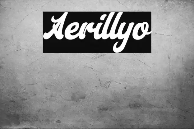 Aerillyo Font examples
