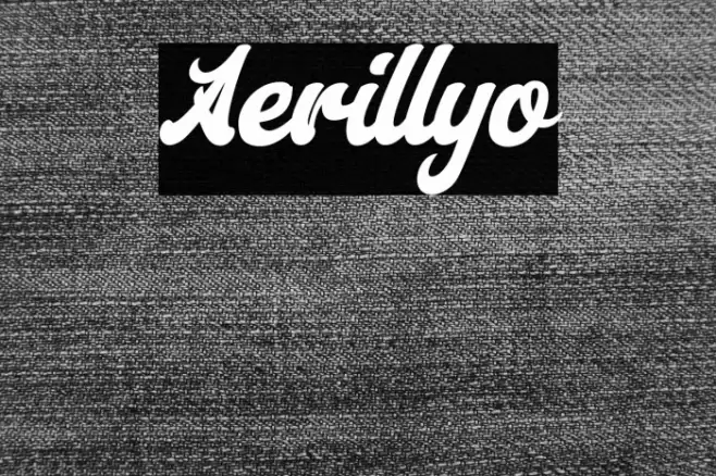 Aerillyo Font examples