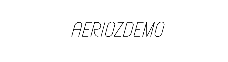 AeriozDemo 字体