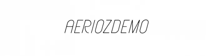 AeriozDemo  Frei Schriftart Herunterladen
