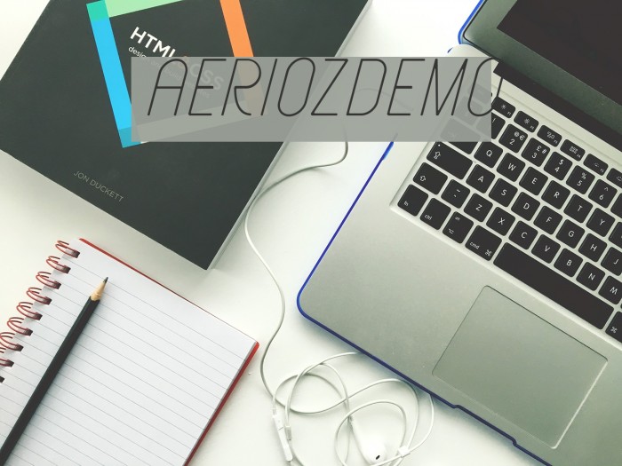 AeriozDemo Font examples