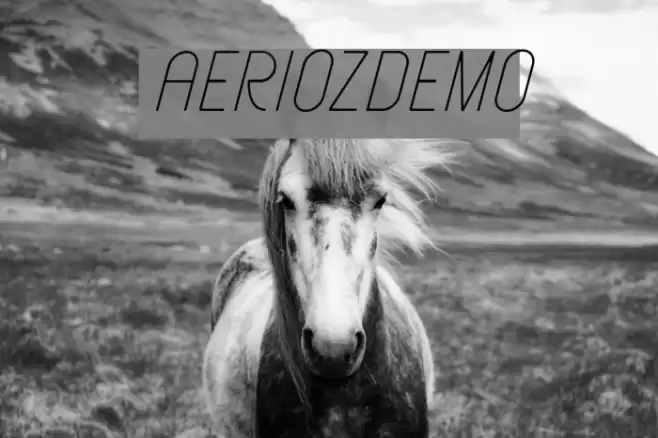 AeriozDemo Font examples