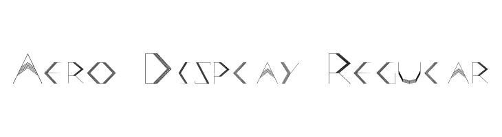 Aero Display Regular Font