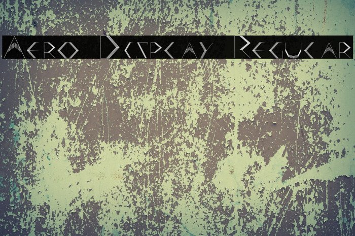 Aero Display Regular Font examples