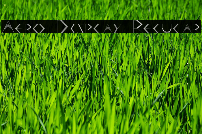 Aero Display Regular Font examples